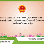 Thông tư 01/2022/TT-BTNMT