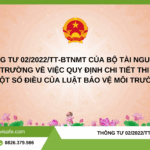 Thông Tư 02/2022/TT-BTNMT