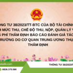 Thông tư 38/2023/TT-BTC