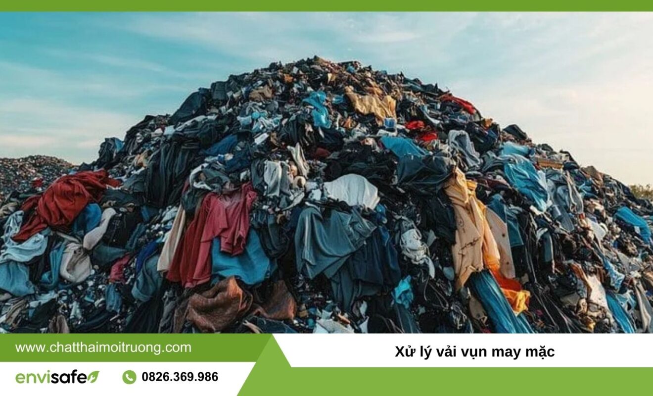 xử lý vải vụn may mặc