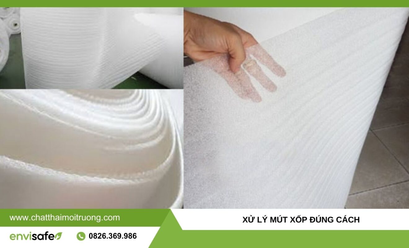 xử lý mút xốp đúng cách