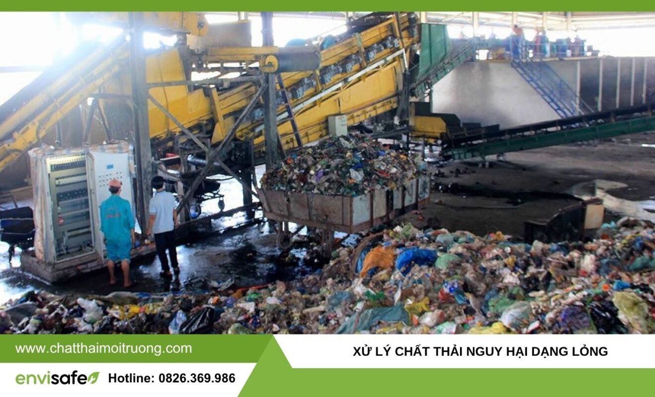 xử lý chất thải nguy hại dạng lỏng