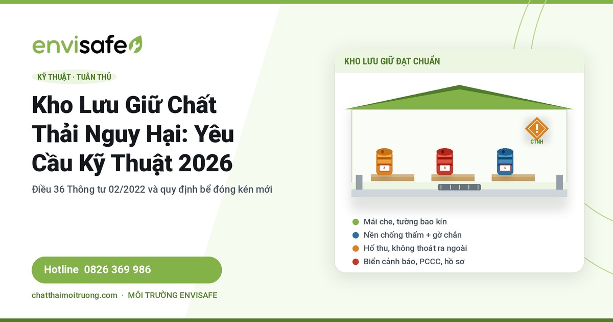 kho lưu giữ chất thải nguy hại