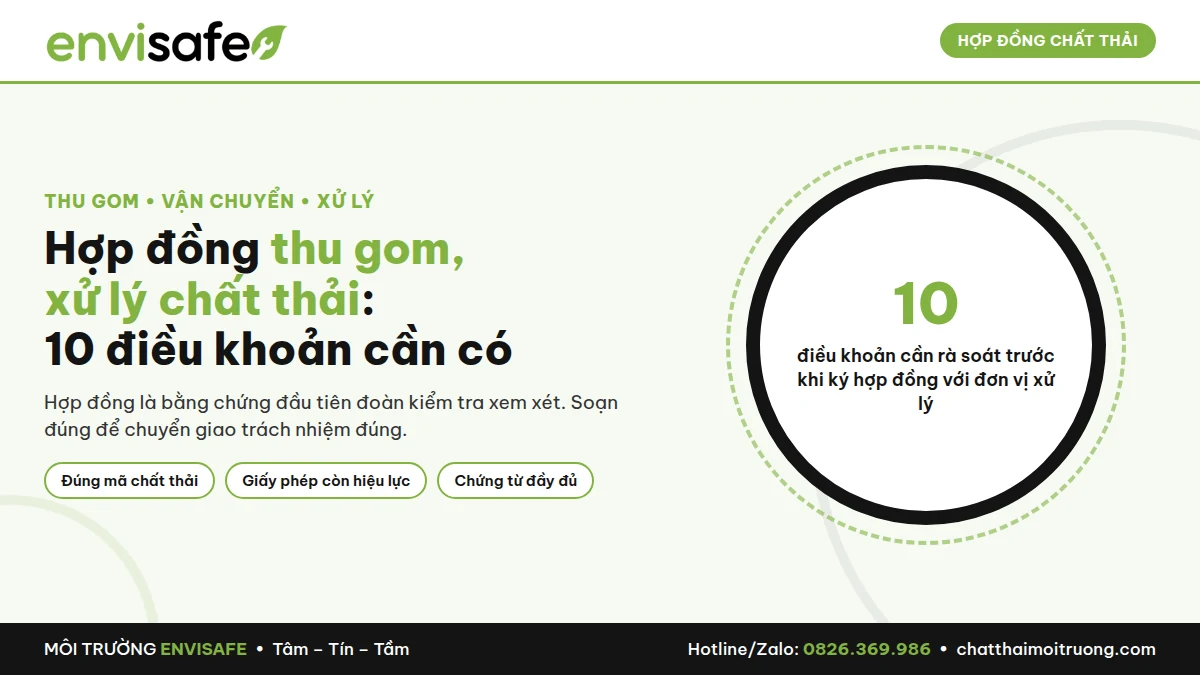 hợp đồng thu gom xử lý chất thải