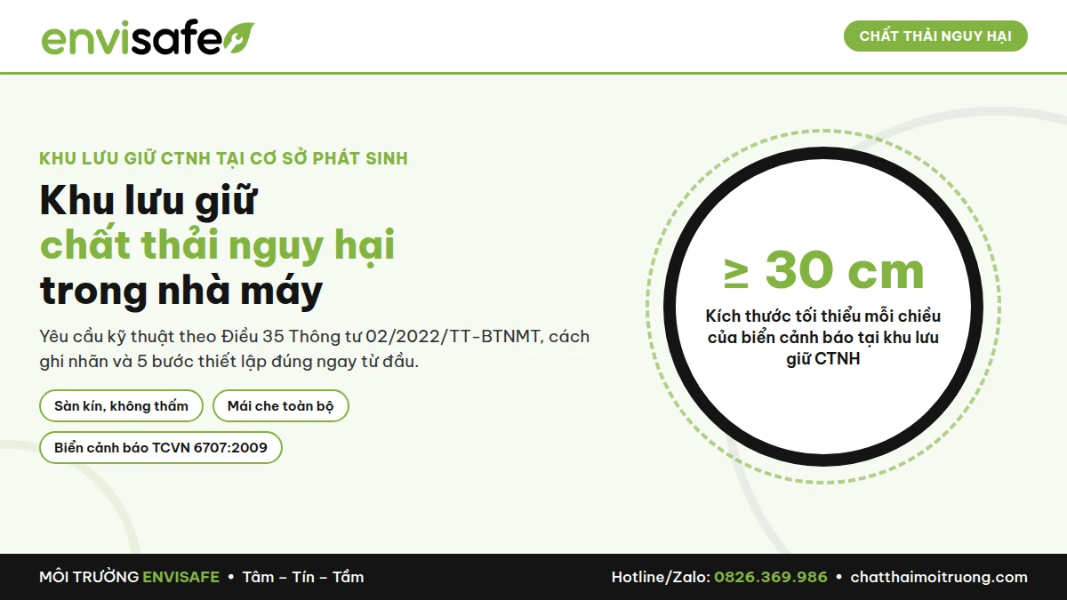 kho lưu trữ chất thải nguy hại